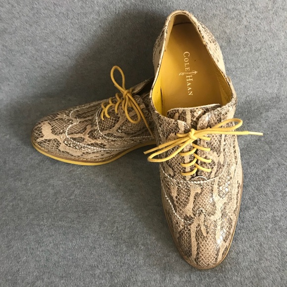 yellow snake skin shoes